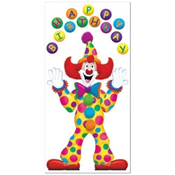 Birthday Clown Door Cover