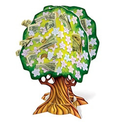 3-D Baby Shower Money Tree