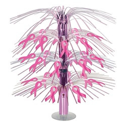 Pink Ribbon Cascade Centerpiece