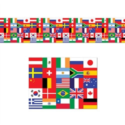 International Flag Poly Decorating Material