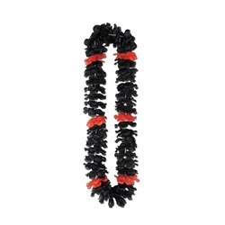 Black and Red Silk N Petals Elegance Leis (1/pkg)