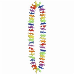 Silk N Petals Rainbow Floral Leis (1/pkg)