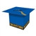 Blue Graduation Cap Card Box