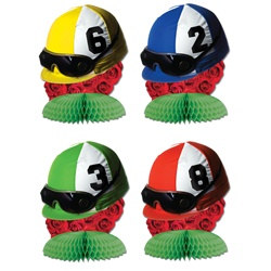 Jockey Helmet Centerpieces (4/pkg)