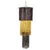 Black and Gold 3-Tier Shimmering Chandelier