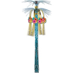 Hibiscus Flower Cascade Hanging Column, 36"