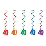 40th Whirls (5/pkg)