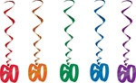 60 Hanging Whirl Decorations