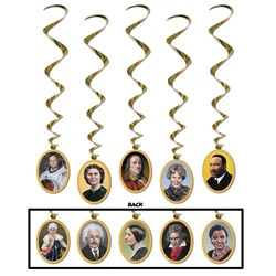 Faces In History Whirls (5/pkg)