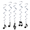 Musical Note Whirls (5/pkg)