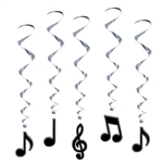 Musical Note Whirls (5/pkg)