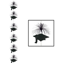 Black Graduation Cap Firework Stringer