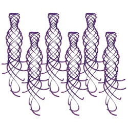 Purple Shimmering Whirls (6/pkg)