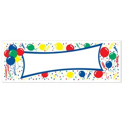 Balloons Blank Sign Banner