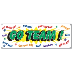 Go Team Sign Banner