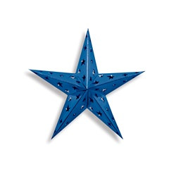 Blue Dimensional Foil Star (12 inch)