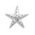 Silver Dimensional Foil Star (12 inch)