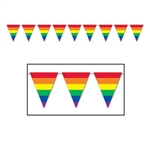 Rainbow Pennant Banner, 12 ft