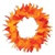 Golden Yellow, Orange and Red Feather Wreath (12 inch)