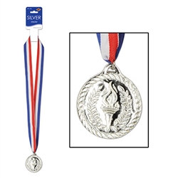 Silver Medal with Ribbon