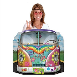 Hippie Bus Photo Prop - get groovy!