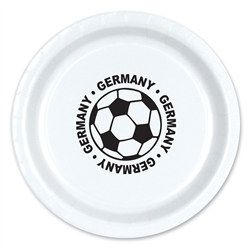 Germany Soccer Plates (8/Pkg)