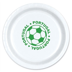Portugal Soccer Plates (8/Pkg)