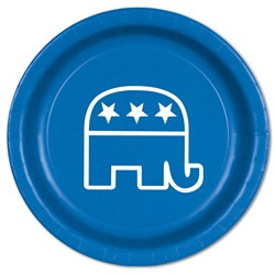 Blue Republican Plates (8/pkg)