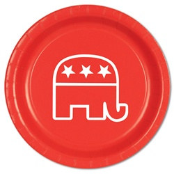 Red Republican Plates (8/pkg)