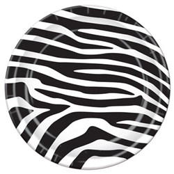 Zebra Print Dessert Plates (8/pkg)