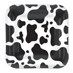 Cow Print Dessert Plates