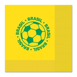 Brasil Soccer Luncheon Napkins (16/Pkg)