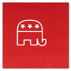 Red Republican Luncheon Napkins (16/pkg)