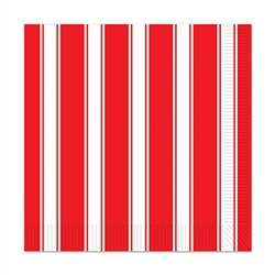 Red & White Stripes Luncheon Napkins