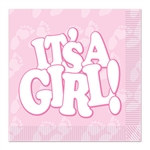 It's A Girl! Beverage Napkins