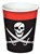 Pirate Beverage Cups, 8 Ozs (8/Pkg), hot/cold