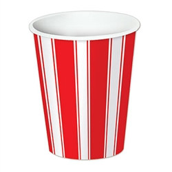 Red & White Stripes Beverage Cups (8/pkg)