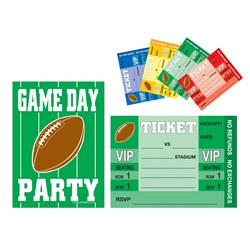 Game Day Football Invitations (8/pkg)