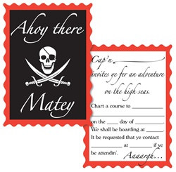 Pirate Invitations (8/pkg)