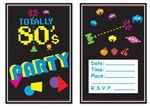 80s Theme Party Invitations