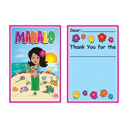 Hula Baby Thank You Notes (8/pkg)