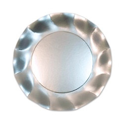 Satin Silver Medium Plates (10/pkg)