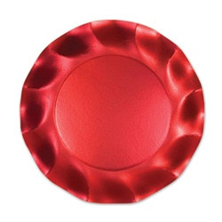 Satin Red Large Plates (10/pkg)