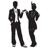 Get your guests in the right frame of mind with the Great 20's Silhouettes. These black and white cut-outs help set the mood, match with our Gangster Props & Jazz Trio Silhouettes.