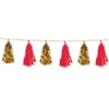 Metallic & Tissue Tassel Garland