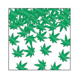 Are you celebrating 4/20? Sprinkle some of this Fanci-Fetti Weed around to set the mood for the party! It's a metallic green color and the package comes with one ounce of confetti. This ounce won't get you into any trouble.