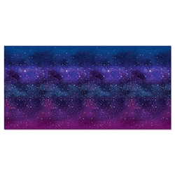 Our Galaxy Backdrop will instantly transform your room into another galaxy the second you hang it up! It measures a whopping four feet by 30 feet and the interweaving of blues and purples is truly mesmerizing. Comes one backdrop per package.