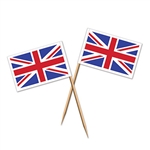 Whether you stick these in some finger foods or use it like a toothpick all night, the Union Jack Food Picks are ready for use! Each food pick measures 2.5 inches and has the Union Jack attached at the tip. There are a total of 50 picks in the package.