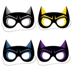 The package comes with one black mask, one black/yellow mask, one black/blue mask and one black/purple mask. Also, wearing this mask can protect your identity, so that people won't know who the superhero actually is. Comes four masks per package.