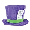 This plush Mad Hatter Hat is made of a soft purple and green material and this hat is extremely comfortable to wear.